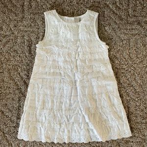 Girls White lacy dress